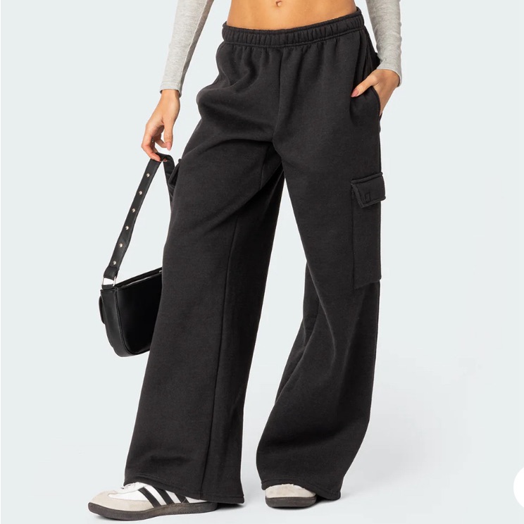 Edikted Brand Dark Gray Cargo Pants Brand New In Bag Originally 80